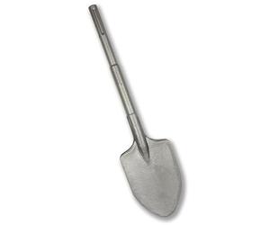 WERHE Cincel Puntero y de Pala SDS Max 105x440 mm | 18 mm portaherramientas, superficie arenada, compatible con martillos perforadores comunes, incl. maletín de plástico