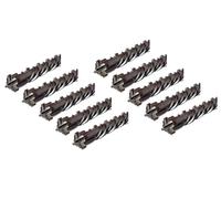 WERHE Juego de Brocas para Hormigón SDS Plus, 8x210 mm, 10 Piezas, 4 Filos | Broca para Martillo con punta de carburo, ranura espiral contra obstrucción, para ladrillo y piedra, largo útil 160 mm
