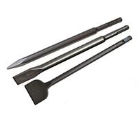 WERHE Juego de cinceles SDS Plus 250 mm 3 uds. 20, punta de cincel de 75 mm.