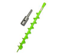 WERHE Kit Barrena de Tierra Ø 80 mm, 80 cm, Adaptador SDS Plus, Acero