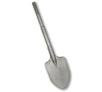 WERHE Cincel Puntero y de Pala SDS Max 105x440 mm | 18 mm portaherramientas, superficie arenada, compatible con martillos perforadores comunes, incl. maletín de plástico