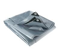 WERKA PRO Lona Multifuncional Gris y Negra 200 g/m2 2,4 x 3 m