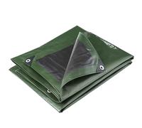 WERKA PRO Lona Multifuncional Negra y Verde 240 g/m2 2 x 3 m