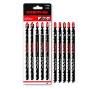 WERKON Hojas de Sierra de Calar T744D, 180 mm, HCS Acero, Pack de 10