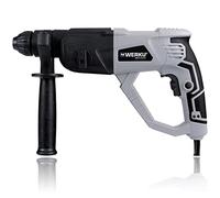 Werku WK402240, Taladro Martillo Demoledor, Calidad Profesional, Potencia 1050 W, Energía Impacto 3 J, Portabrocas SDS-Plus, Incluye Maletín, 3 Brocas Hormigón, Cincel y Puntero