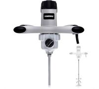 Werku WK403790, Mezclador Pintura-Mortero, Calidad Profesional, Mezclado 125 Kg, Potencia 2000 W, Incluye Varilla Mezcladora