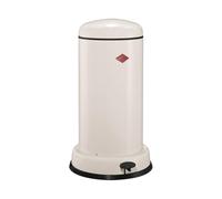 WESCO Baseboy - Cubo de basura en color arena mate, chapa de acero pulverizada, 20 litros de volumen, inserto de metal, amortiguador integrado, pie de metal con superficie de goma