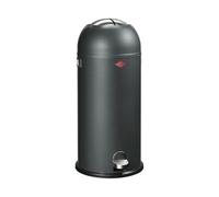 WESCO Kickmaster Maxi - Cubo de basura (chapa de acero con recubrimiento en polvo, 40 litros de capacidad, gran ranura), color grafito