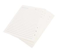 WESIEVYA 5 Piezas Papel de Recarga Papel de Repuesto para Cuaderno A5 de 6 Agujeros para Tomar Notas y Journaling Compatible Carpetas de 6 Anillas