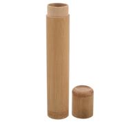 WESIEVYA Estuche Humidificador Portátil de Bambú para Cigarros Pequeños, Caja Sellada y Ligera para Conservación de Humedad, Tubo para Puro de 14 Cm, Adecuado para Viaje y Almacenamiento