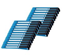 Westcott 84000 00 - Cúter cuchilla Office, 9 mm, plástico, 24 unidades), color azul/negro