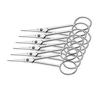 Westcott E-13102 00-I - Tijeras para siluetas (acero inoxidable, afiladas, 10 cm, 6 unidades)