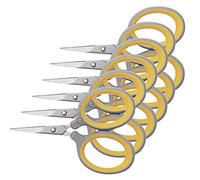 Westcott E-30420 tijeras 00-I Titanium Súper inoxidable, 6 cm, 6 piezas, gris/amarillo