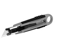 Westcott E-84026 00 Cortador carcasa de plástico profesional, mango de agarre suave, ancho de hoja de 18 mm, gris/negro