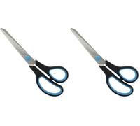 Westcott Easy Grip - Tijeras, 20.1 cm, color azul/negro (Paquete de 2)
