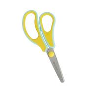 Westcott GRIPEEZE Tijeras para Niños Amarillo para Zurdos | Tijeras con Mango Ergonómico para Preescolar | Tijeras de Manualidades 14 cm para Manos Pequeñas | Punta Redondeada Segura | E-21573 00