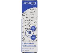 Westcott Kugelschreibermine G2 E-733490 00 Metall bl 10St.