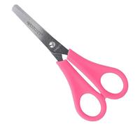 Westcott Tijeras para niños rosas para diestros | Tijeras con escala integrada de 5 cm | Tijeras para manualidades de 13 cm (5") ideales para manos infantiles | Punta redondeada | E-21591 00