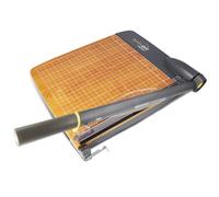 Westcott TrimAir Cortadora de papel de 12" (30 cm) | Con núcleo de madera y cuchilla recubierta de titanio | Cortadora de palanca con guía y escalas graduadas para hasta 30 hojas | 15106