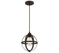 Westinghouse 63619 Luminaria Colgante de Interior de una lámpara, Acabado en Bronce aceitado con Reflejos