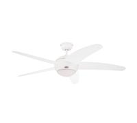 Westinghouse Bendan Ventilador de Techo R7S, 80 W, Acabado Aspas Blancas