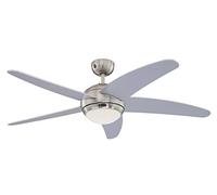 Westinghouse Bendan Ventilador de Techo, R7S, 80 W, Plateado