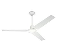 Westinghouse Ceiling Fans Industrial Ventilador de Techo, Acabado en blanco con aspas blancas, 142 cm