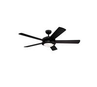 Westinghouse Comet Ventilador de Techo, Negro Mate