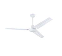 Westinghouse iluminación 7316740 Ventilador de techo tradicional para interiores Industrial con mando a distancia, 142 cm, blanco mate, motor CC