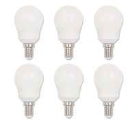 Westinghouse Lighting 47126 - Bombilla LED G45 regulable de 40 W, color blanco cálido, con base E14, paquete de 6