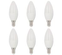 Westinghouse Lighting 4713020 - Bombilla LED B35 regulable de 5 W (equivalente a 40 W) color blanco cálido, base E14, paquete de 6