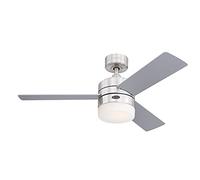 Westinghouse Lighting Ceiling Fan, Satin Chrome (7306040)