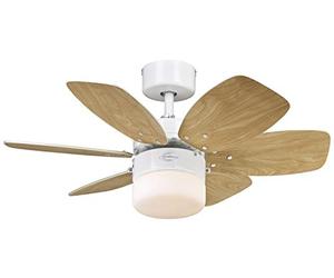 Westinghouse Lighting Flora Royale Ventilador de Techo E27, Blanco