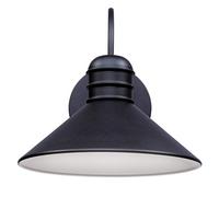 Westinghouse Lighting - iluminación 6580940 Aplique para exteriores de una sola luz Walter con LED regulable, acabado negro texturizado