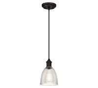 Westinghouse Lighting One-Light Indoor Pendant Lámpara de Techo, Bronce Aceitado, 154 cm