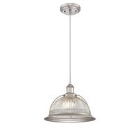 Westinghouse Lighting One-Light Indoor Pendant Lámpara de Techo, Níquel cepillado, 153 cm