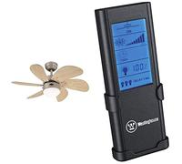Westinghouse Lighting Turbo Swirl Ventilador de Techo E14, 60 W, con cable conductor, Titanio & Mando a Distancia por Radiofrecuencia, Grafito