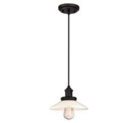 Westinghouse One-Light Indoor Pendant Lámpara de Techo, Bronce Aceitado, 145 cm