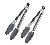 Westmark 161722E3 - Pinzas para servir (2 unidades, 27 cm, acero inoxidable/plástico), color plateado y negro