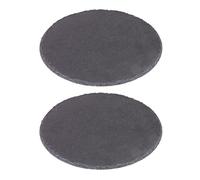 Westmark 693022E3 - Juego de 2 platos de pizarra natural con protección contra arañazos, diámetro de 30 cm, pizarra, tapas + friends, color gris