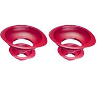 Westmark 2 Embudos para conservas/mermelada, Set de embudos, Diámetro del cuello de llenado: 4,2/7,5 cm, Plástico, Rojo, 11552270 (Paquete de 2)