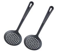 Westmark 2 espumaderas/cucharones/coladores Gentle - ideal para desnatar/gotear y retirar de la sartén o olla, longitud 32,2 cm, - negro, 285022E3