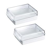 Westmark 2 Mantequeras para nevera, Plástico, Traditionell, Blanco/transparente, 208822E3