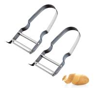 Westmark 2 Peladores para verduras, Pelador en forma de U, Acero, Acero inoxidable, 609022E3