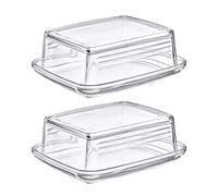 Westmark 208522E3 - Mantequilla (cristal, 14,3 cm, 2 unidades), transparente