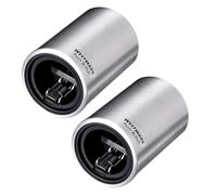 Westmark 2X Abrebotellas automático/Elevador de Tapas, para Abrir Botellas con Tapa Tipo Chapa, Aluminio Satinado, Push&Pull, Plateado, 5.3 x 5.3 x 8 cm, 618822E3