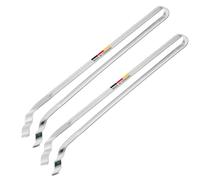 Westmark 2x pinzas para salchichas y para servir - con cucharas onduladas y curvadas, acero inoxidable, longitud: 33,9 cm cada una - plateado, 127422E3