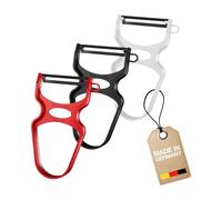 Westmark 3 peladores de espárragos y verduras, tipo U, hoja de acero para muelles, mango ergonómico, 105722E3