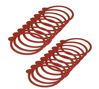 Westmark 402422E3 - Juego de 20 anillos de goma con pestaña para tarros (112 x 128 mm), color rojo