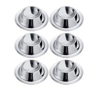 Westmark 6 Hueveras, Redondas, Apilables, ø 8,5 cm, Acero inoxidable, Plateado,20722200